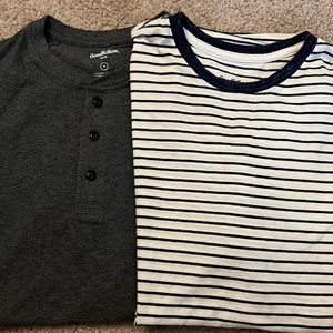 Two short sleeved Goodfellow shirts